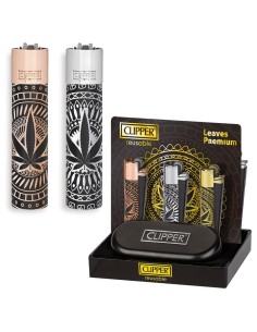 Accendino Clipper Large Metal LEAVE PREMIUM - Box Regalo