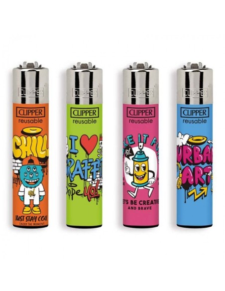 Clipper Large Fantasia STREET CHILL - 4 Accendini
