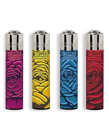 Clipper Large Fantasia ROSES - 4 Accendini