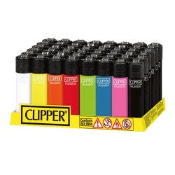Clipper Large SOLID BRANDED - Box da 48 Accendini