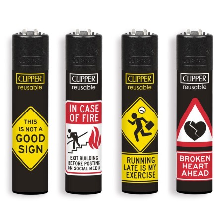 Clipper Large Fantasia FUNNY SIGNS - 4 Accendini