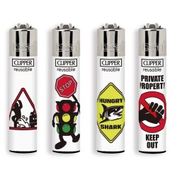 Clipper Large Fantasia FORBBIDEN SYMBOLS - 4 Accendini