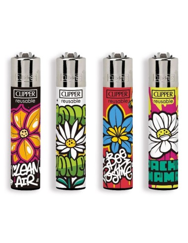 Clipper Large Fantasia SPRING GRAFFITI - 4 Accendini