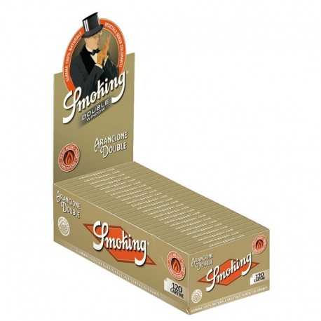 Cartine Smoking BROWN DOUBLE corte doppie NATURALI senza Cloro 25 pz 1 BOX